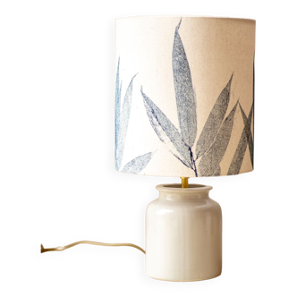 Mustard pot lamp and lampshade plant printing bamboo pattern
