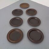 Ruska Plates by Ulla Procope for Arabia, Set of 7, Finland, 1960s, Set of 7