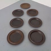 Ruska Plates by Ulla Procope for Arabia, Set of 7, Finland, 1960s, Set of 7