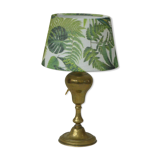 Table lamp base brass brass, ancient, shade plant