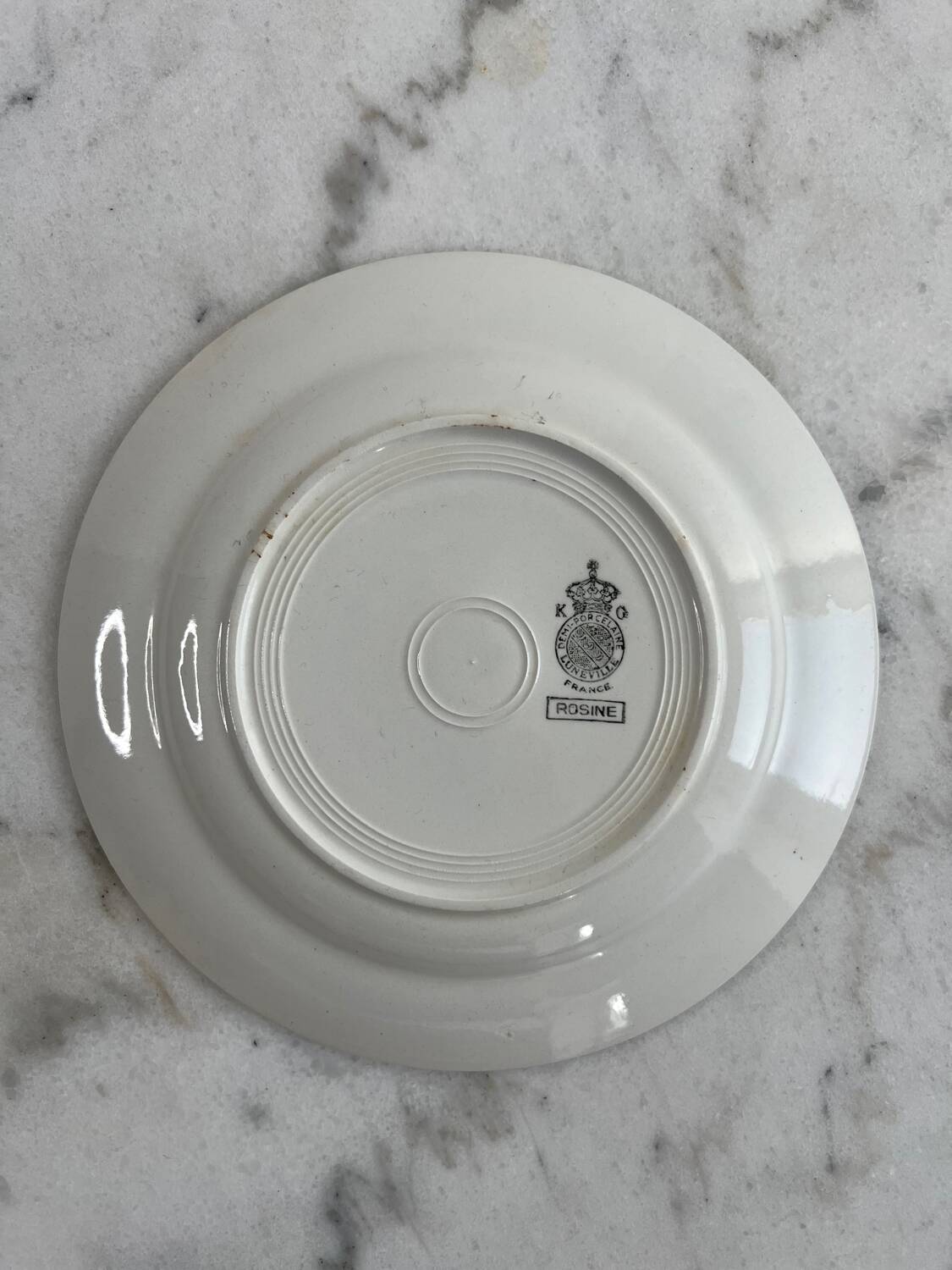 5 assiettes Lunéville Rosine