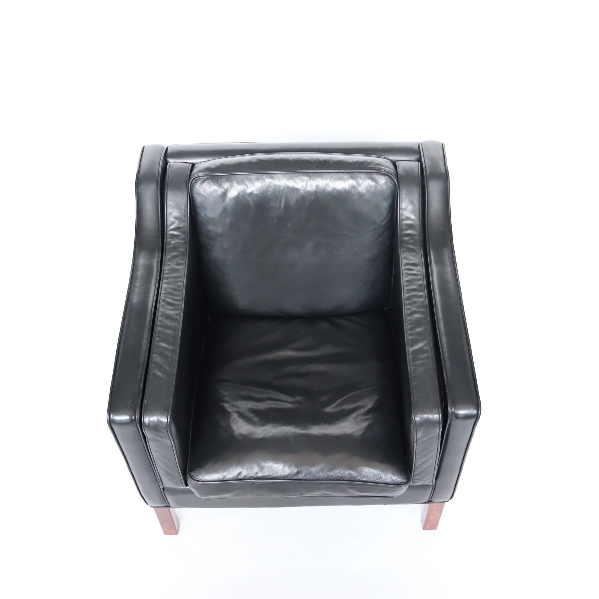 70s leather armchair
