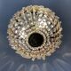 Old ceiling lamp basket in bronze and grapevines