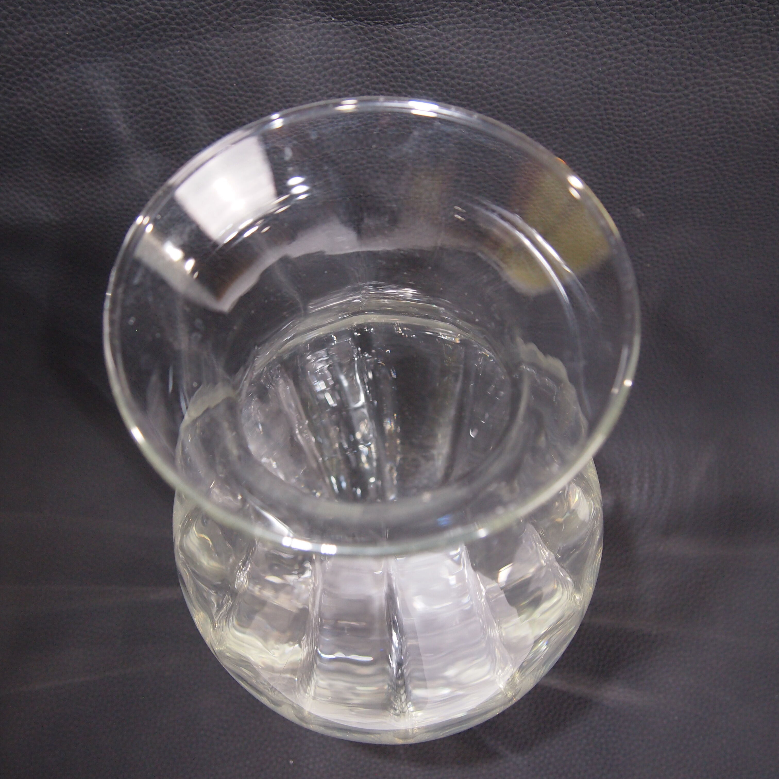 12-sided/vintage crystal vase