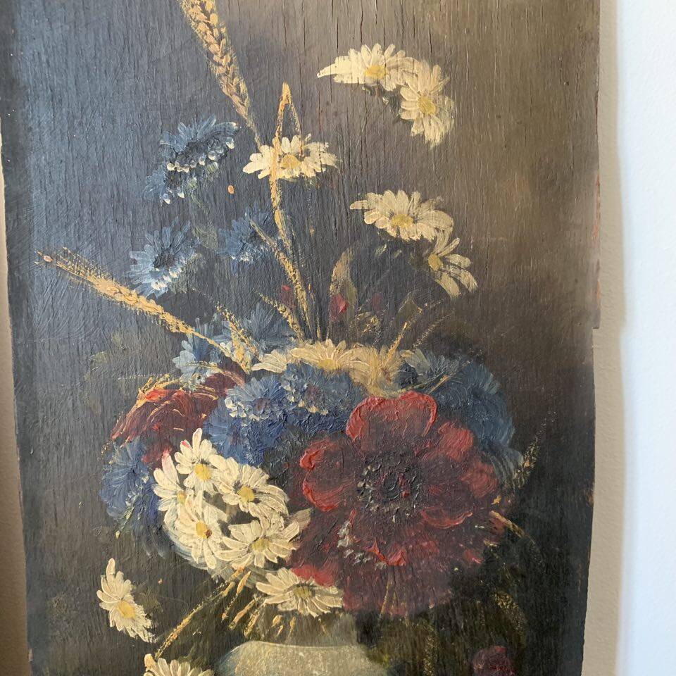 Two oil paintings on panels