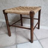 Wooden stool and rope