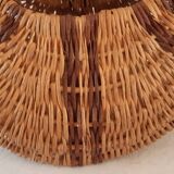 Old banana basket with wicker two colors