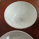 Set 6 bowls cow creamer semi porcelain old