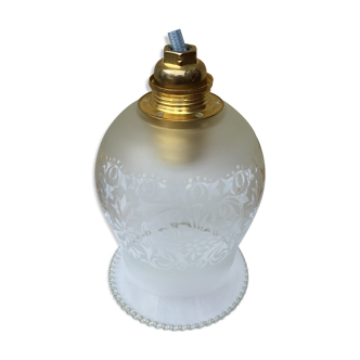 Glass hanging lamp