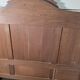 Antique solid oak headboard