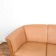 Mid-Century Danish Oak & Leather Sofa, 1970s.