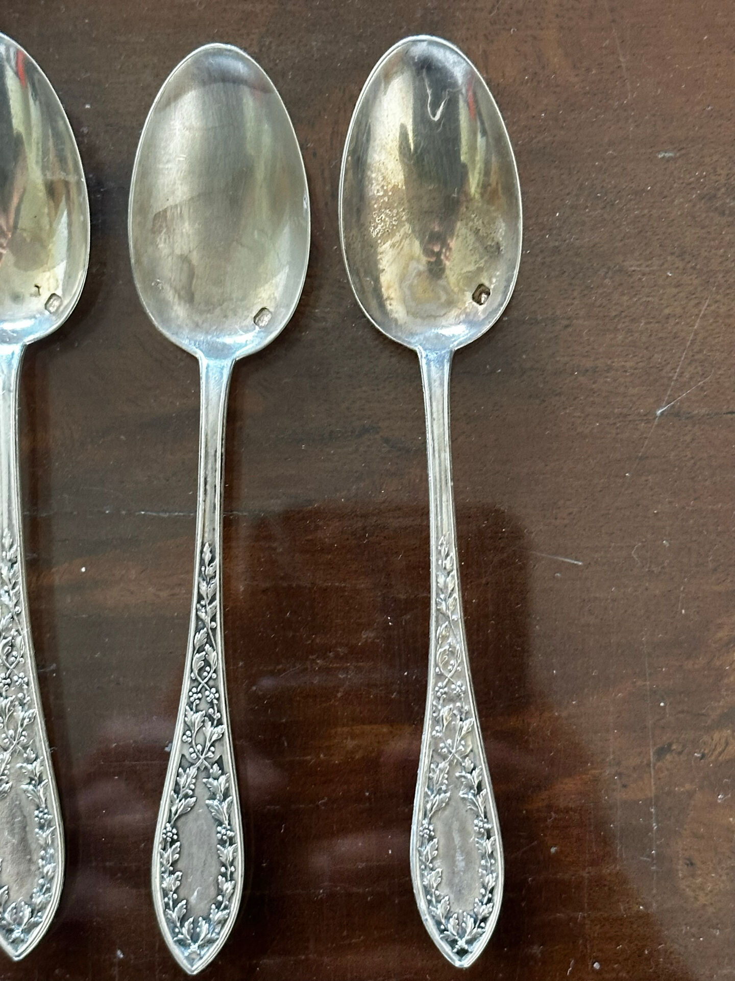 10 silver coffee or tea spoons - around 1900 - 17 g/spoon