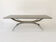 Chromed Vintage Coffe Table with Smoked Glass Top, 1970s