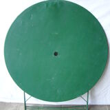 Old metal folding garden table