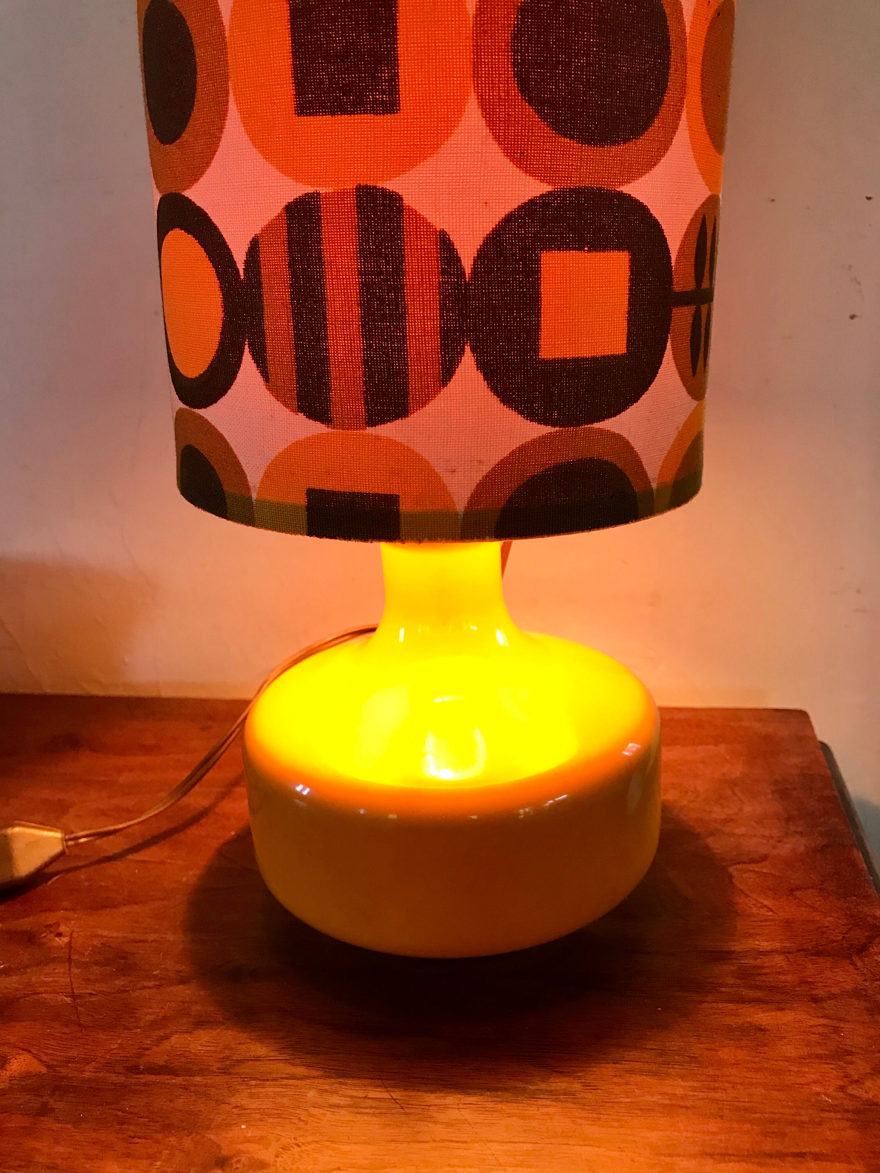 70's ceramic lamp