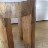 Solid teak stool