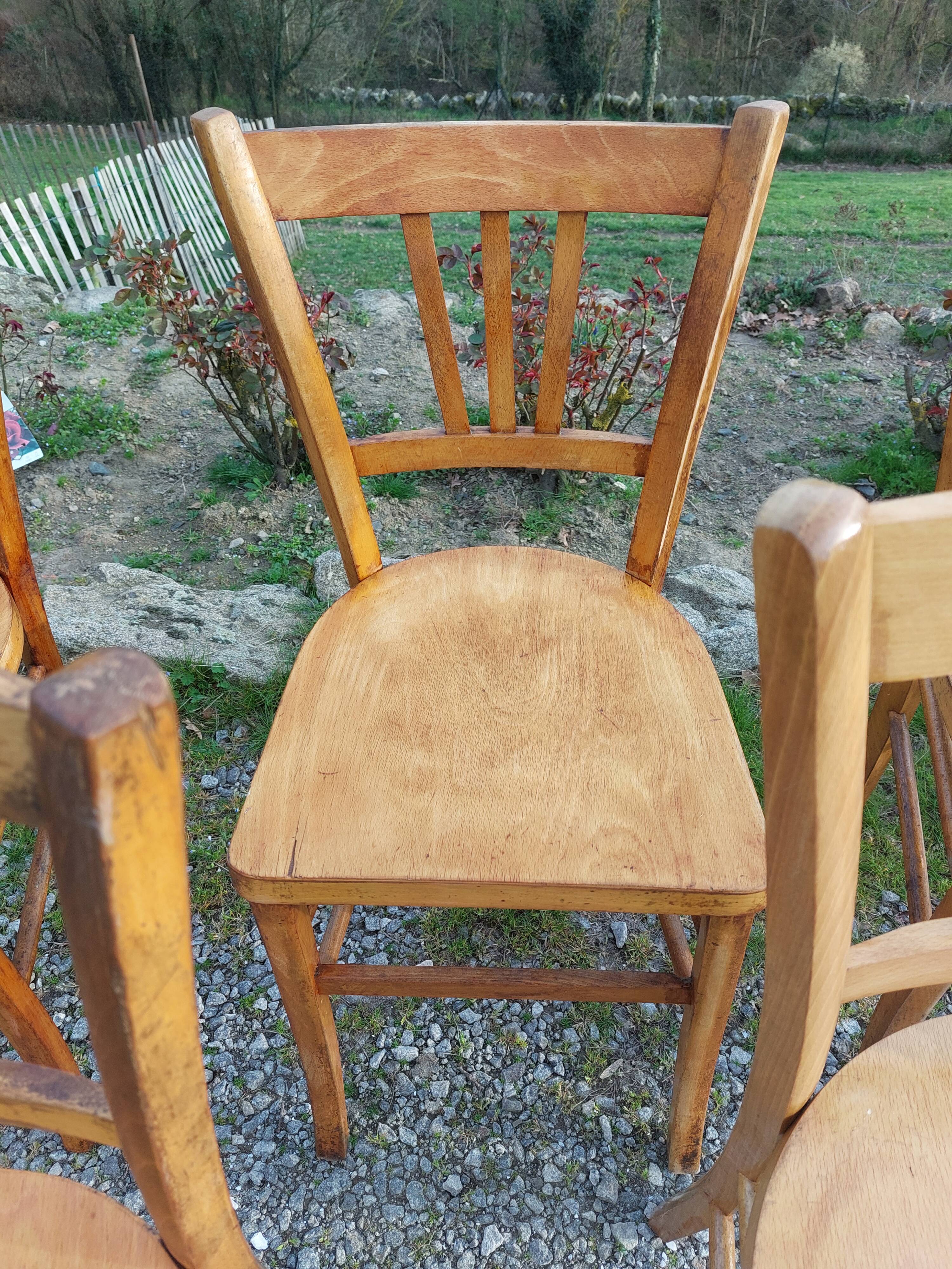 5 bistro chairs, brand Luterma France