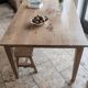 Farm table and bench ("A frame") in solid French oak.