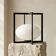 Minimalist Cube Table Lamp Black Metal Opal Glass Geometric European 1970s