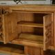 Art Deco buffet in oak and wrought iron by Léon and Maurice Jallot 1940s