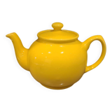 Vintage ceramic teapot blank England sunny yellow glossy ANGLETE with sock