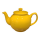 Vintage ceramic teapot blank England sunny yellow glossy ANGLETE with sock