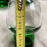 Verres à eau retro pied vert luminarc