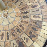 Table basse Herbier ronde Roger Capron