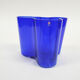 Vase en verre bleu de Alvar Aalto pour Iittala, Finlande, 1936
