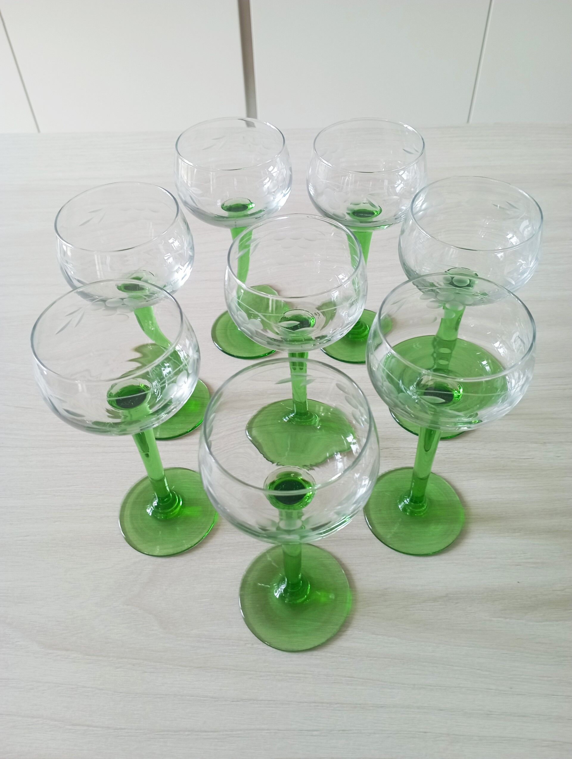 Set of 8 Alsace wine glasses