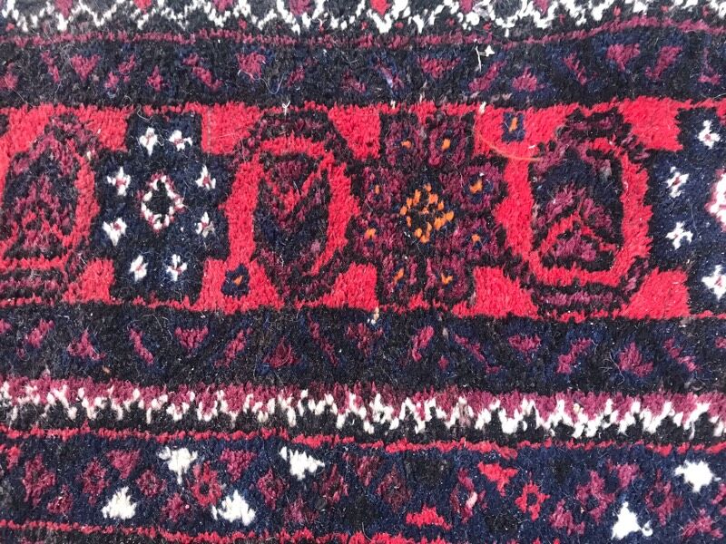 Old handmade Afghan belutch rug 100x154 cm