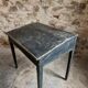 Bureau d'école français ancien, bureau d'écriture noir, bureau à abattant, vers 1900
