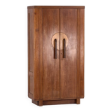 Armoire ancienne en bois à 2 portes, vers 1920