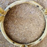 Bamboo and rattan side table circa 60's