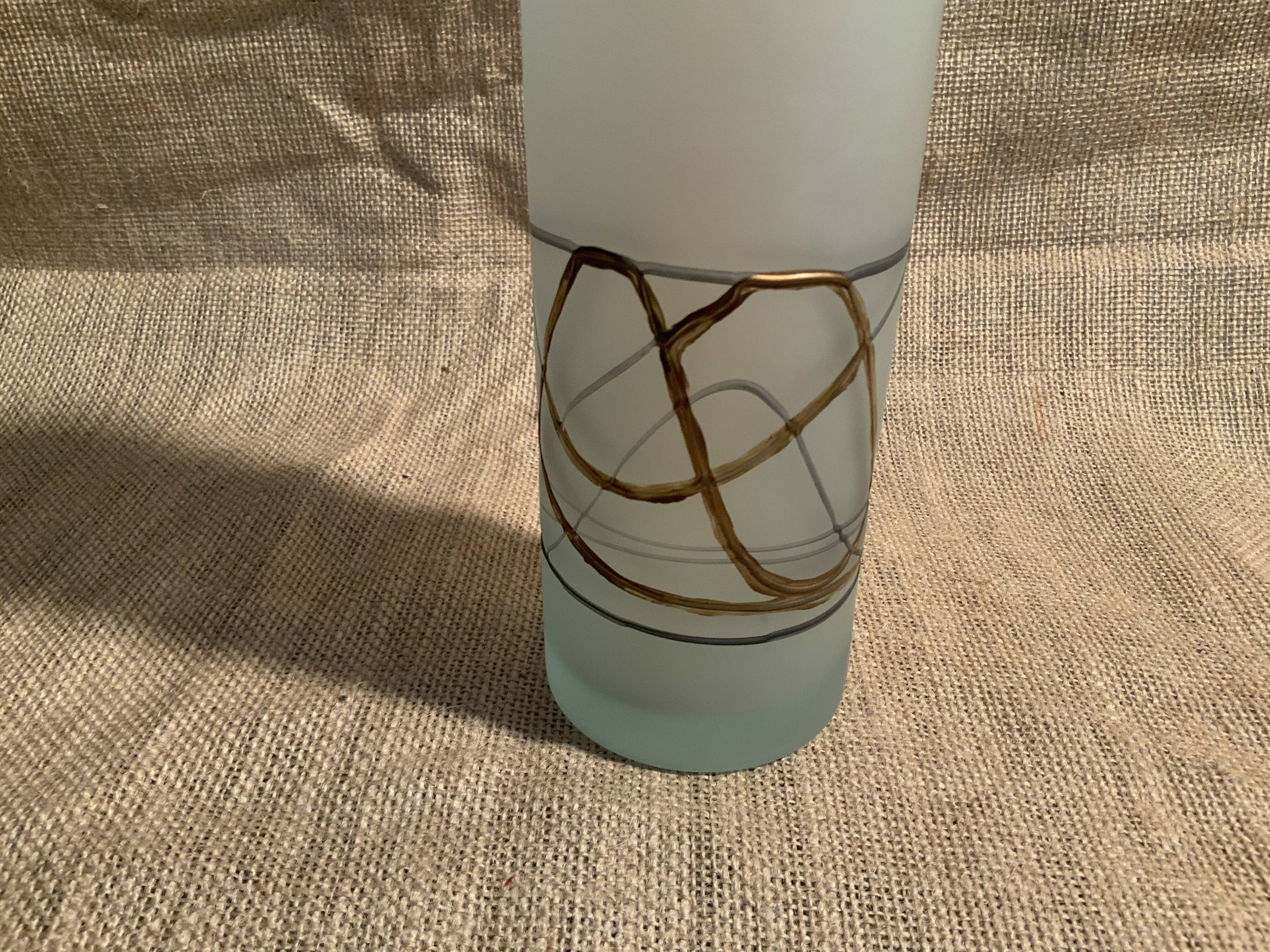 Glass paste vase