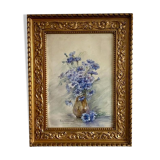 Watercolor 1905 and period frame