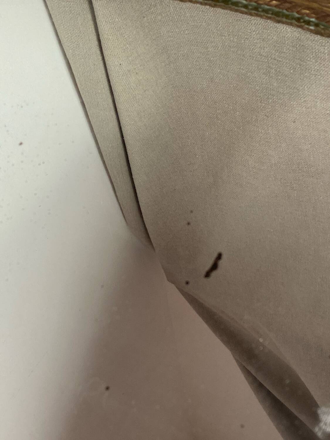 Antique wooden mirror with an unusual shape