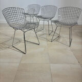 Set of 4 Harry Bertoia chairs for Knoll