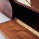 Bar chest in wood and brass marquetry signed Michel Lefèvre 1960