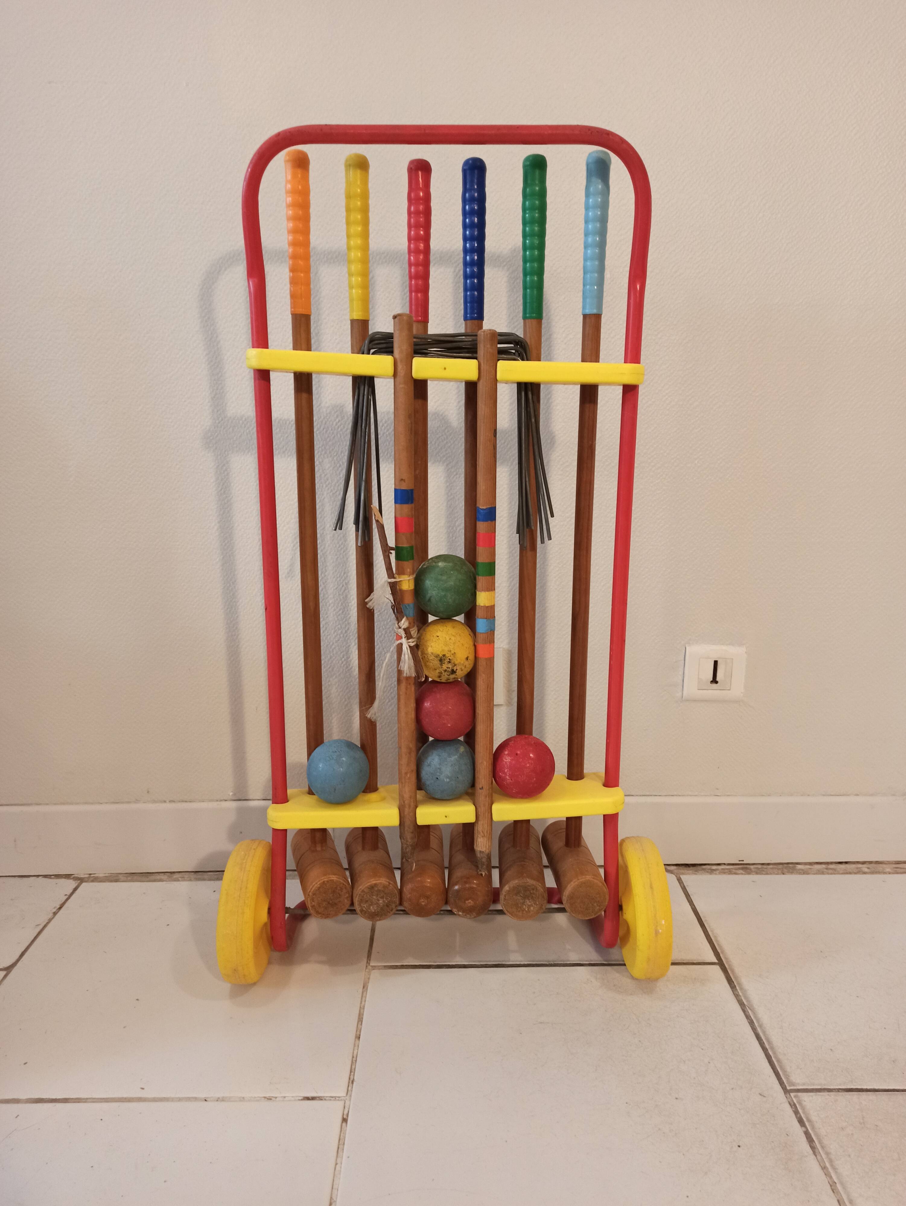Vintage croquet game