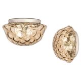 Wall/Ceiling Light in Smoked Glass, Sputnik, Germany