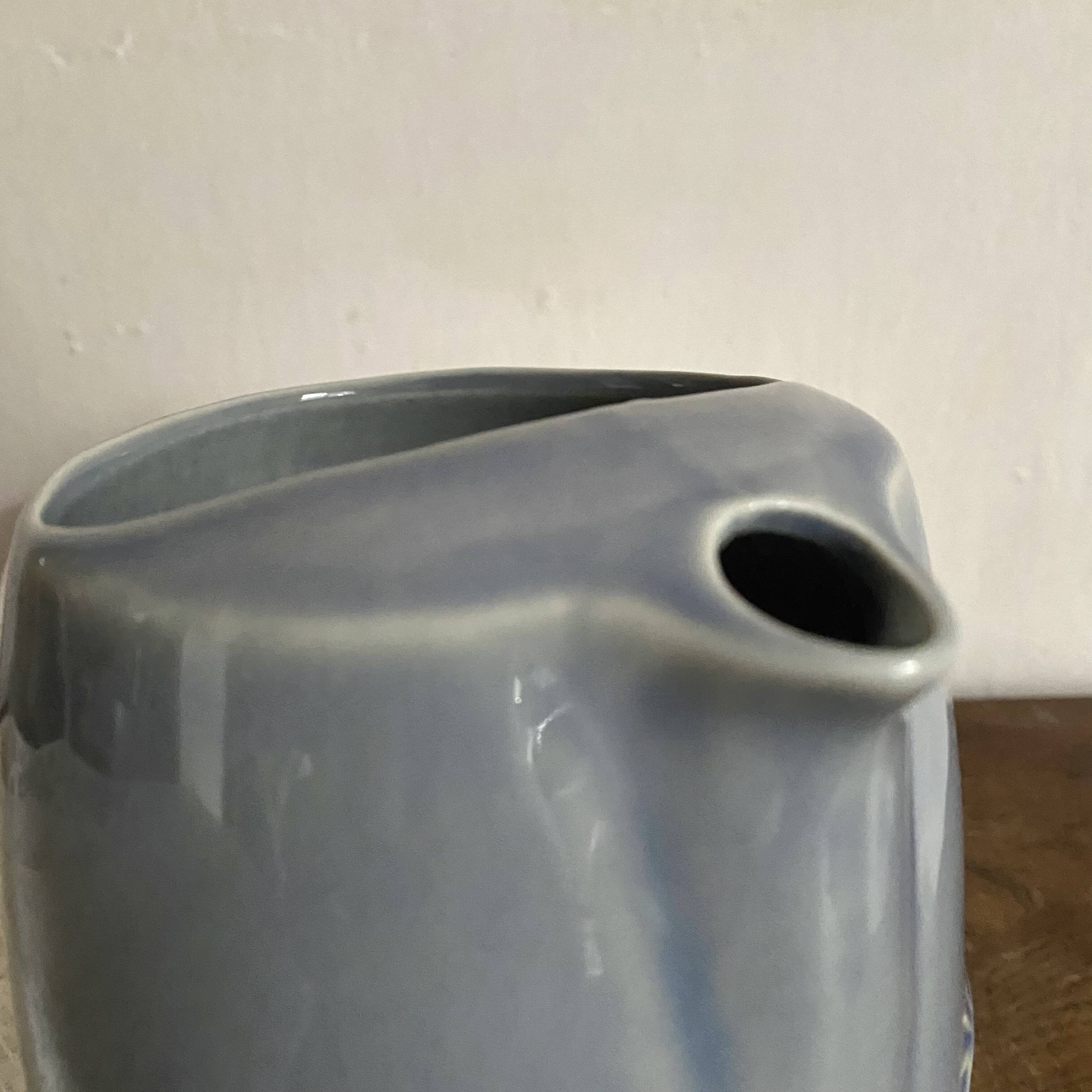 Rhodea Blue Thistle Slip Pitcher