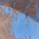 pair of chippy blue paint bistro chairs