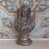 Statuette bust Marie signed DSR