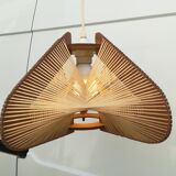 Scandinavian wood and wire suspension