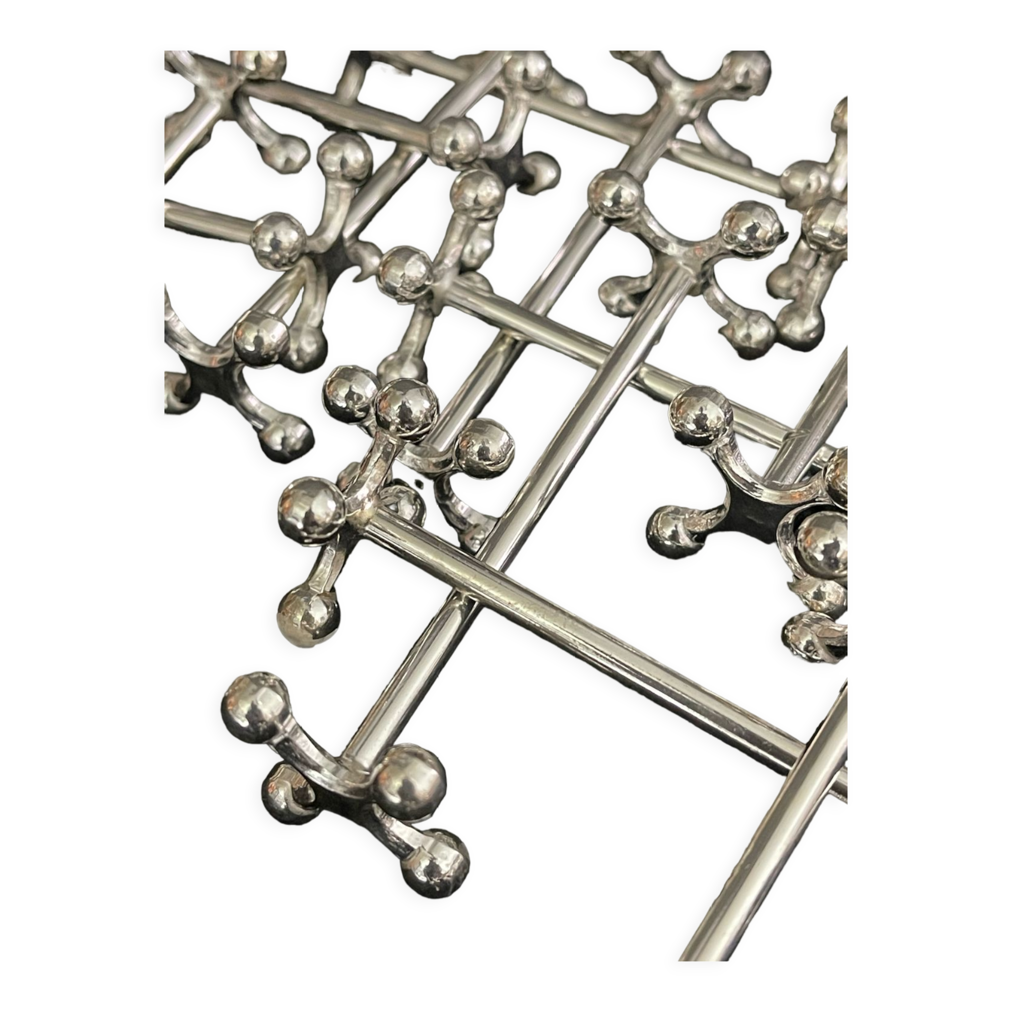 Christofle 12 holder knives balls model atomium very good condition ref CH10PC