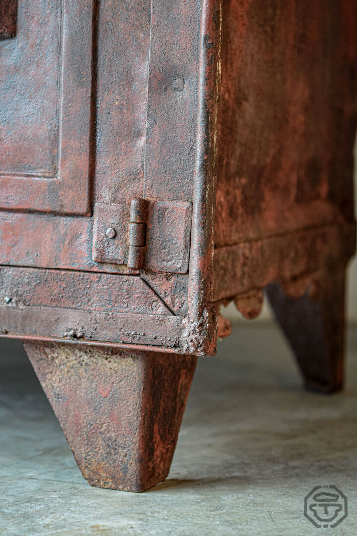 19th-century riveted construction cabinet