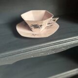 Antique mini oak bookcase – small 19th-century library with slate patina, a lovely rarity.