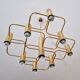 Brass chandelier by Sciolari for Boulanger, Belgium 1970's