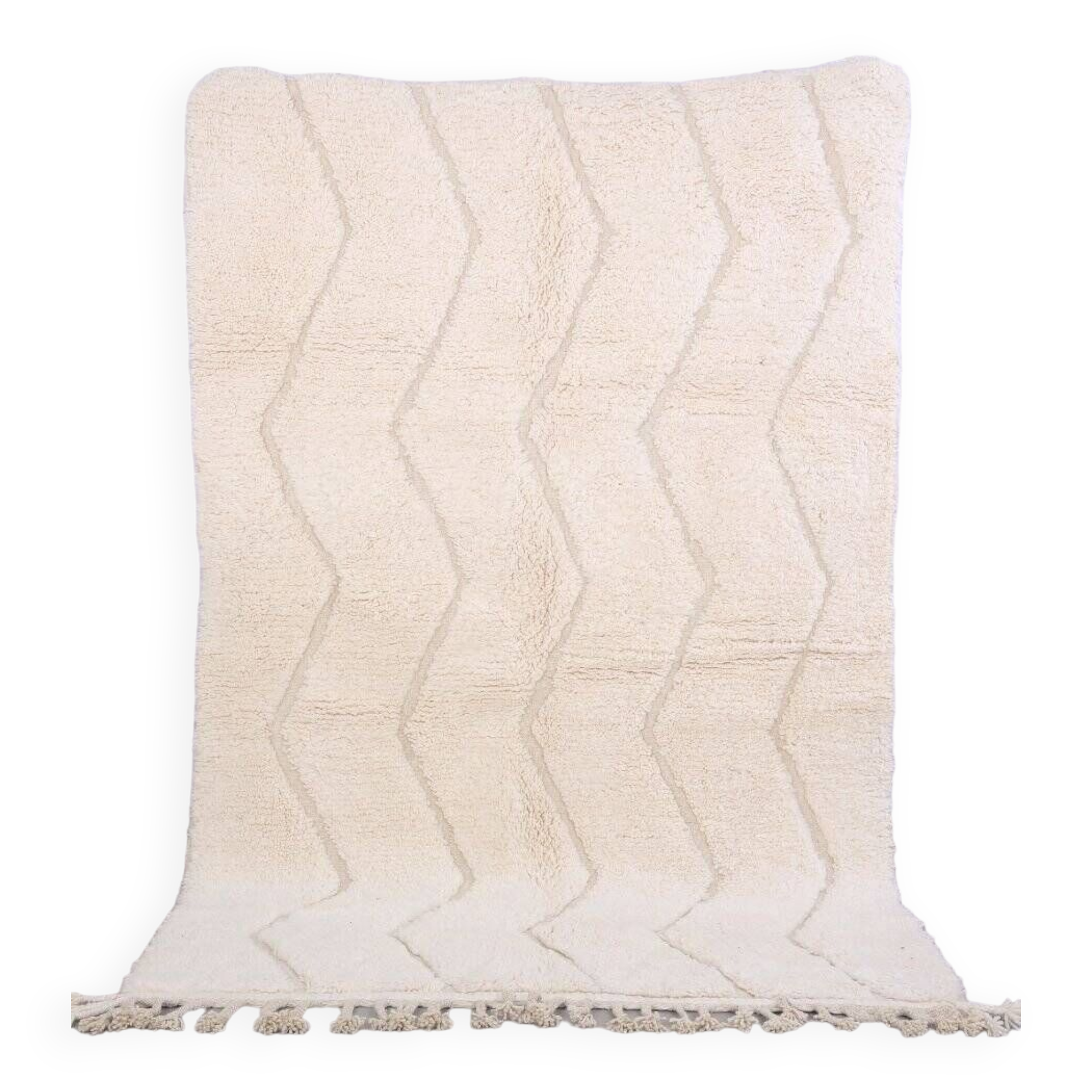 Handmade wool Berber rug 250x150 cm